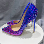 Spikes Rivets Studded Sexy Gradient Double Color