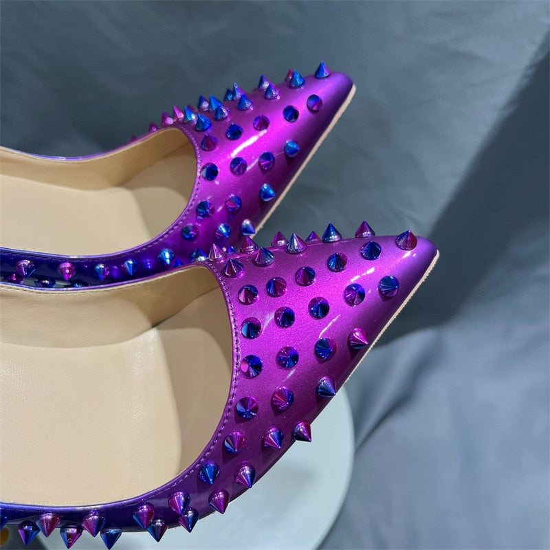 Spikes Rivets Studded Sexy Gradient Double Color