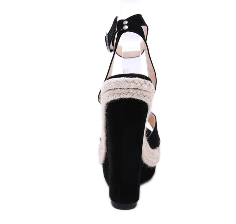 Summer Peep Toe Sandals Ankle Strap
