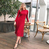 Future Time Women Knitted Long Dress Autumn Winter Slim Sleeve Ladies Dresses Elegant Party Female Sweater Bodycon Dress F792