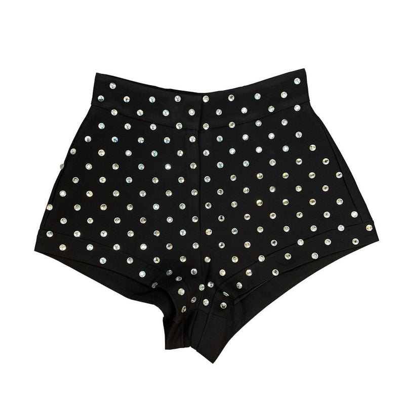 PREPOMP 2023 Spring Summer New Arrivals High Waist Diamonds Shorts Streetwear Women GA134