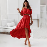 Floral Print Elegant Sexy Off Should Two Pieces