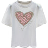 Casual O-Neck Heart-Shaped Diamond Elegant Tops