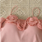 3D Flowers Padded Sleeveless Shirt