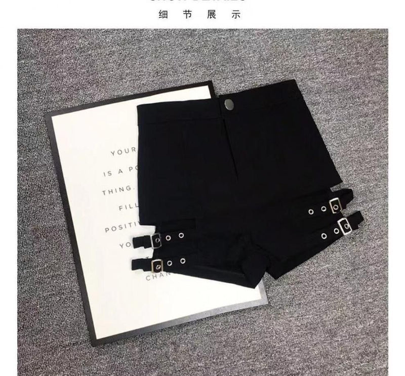 2022 New Women High Waist Bandage Bodycon Sexy Shorts Feminino Dj Polo Dance Nightclub Black
