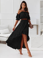 Floral Print Elegant Sexy Off Should Two Pieces