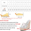 Women&#39;s Sexy Slippers Fashion High Heels 15CM Slippers Slope Heels Rhinestones wedges plus size