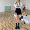New Hollow Out High Waist A-Line Wide