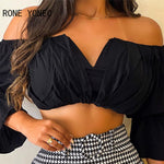 Women Chic with Belt Slash Small V Neck Three Quarter Sleeves Houndstooth Pattern Bottom&amp; Solid Top Bodycon Skirt Sets