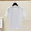 Casual O-Neck Heart-Shaped Diamond Elegant Tops