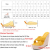 Women&#39;s Large 34-43 Wedge Heel Slippers Design Fashion Daily 15CM Textile Slippers