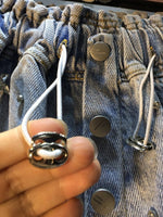 Denim Shorts New High Waist Diamonds Pentagram