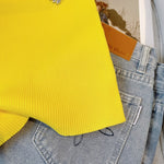 Diamonds Beaded Slim Knit Vests