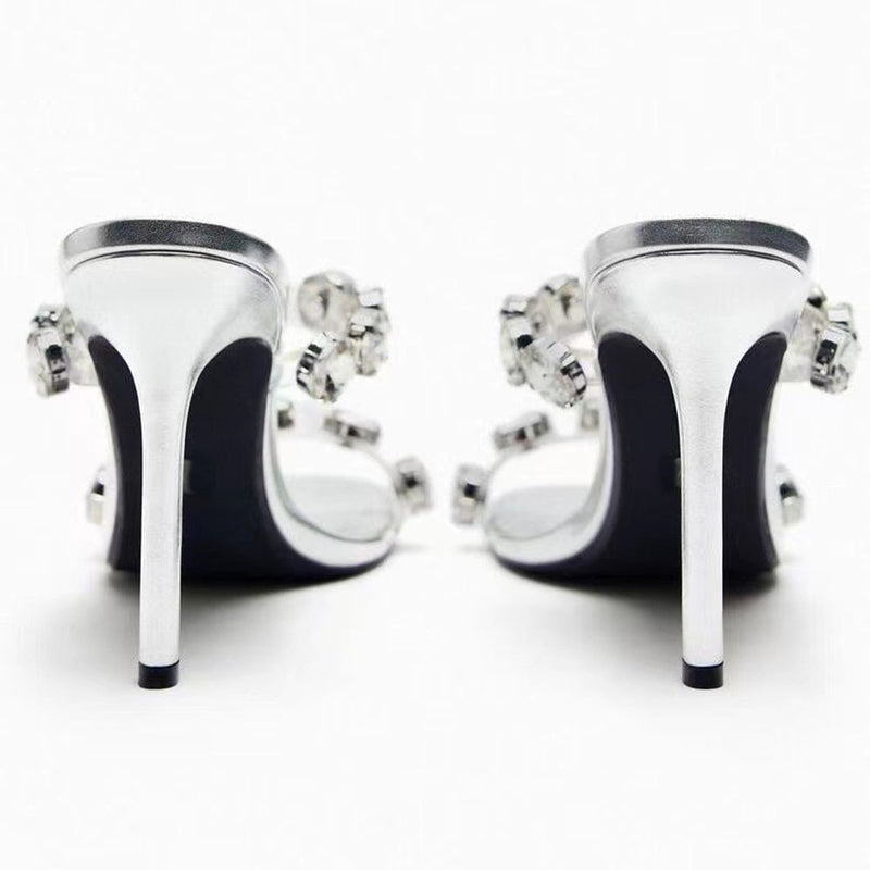 New Beautiful Goddess Rhinestone Decorative with Slim High Heel