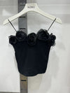 Summer Basic Crop Top Women Patched Fake Diamonds Padded Soft Velour Tanks Sleeveless Tee Top Camisole With Bra