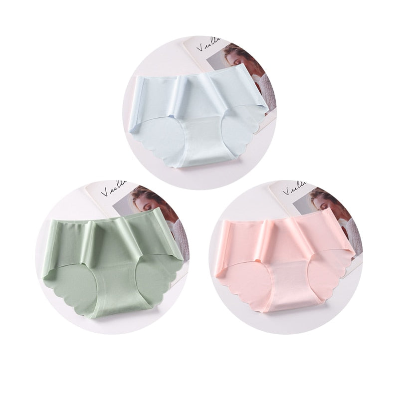 Seamless Underwear Silk Color Panties - Sabreeonline