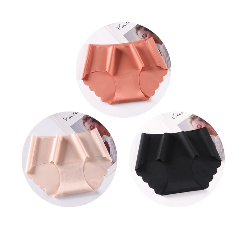 Seamless Underwear Silk Color Panties - Sabreeonline