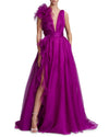 Side Split Maxi Layer Evening Dresses - Sabreeonline
