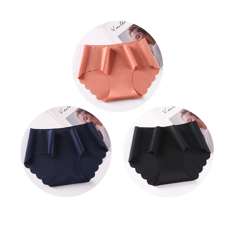 Seamless Underwear Silk Color Panties - Sabreeonline