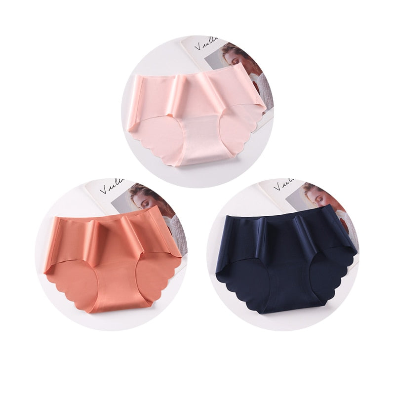 Seamless Underwear Silk Color Panties - Sabreeonline
