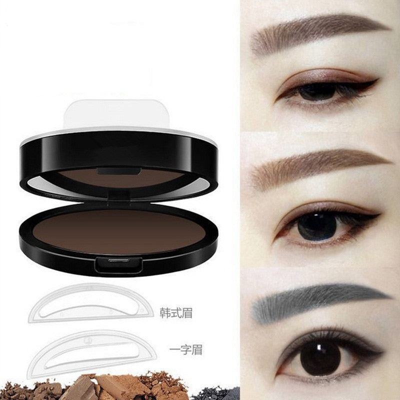 Natural Arched Eyebrow Stamp Quick Makeup Brow Stamps Powder Pallette 9 Options Eyebrow Powder Seal Best Selling Dropshipping - Sabreeonline