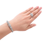 Bridal Necklace Earrings Ring and Bracelet Jewelry - Sabreeonline