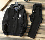 Sportswear Set Fashion Cotton Zipper Outdoor Embroidery - Sabreeonline