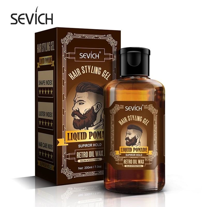 Sevich 200ml Retro Hair Styling Gel Moisturizing Hair Styling Men Pomade Gel Salon SUPERIOR Hold Liquid Pomade Hair Gel - Sabreeonline