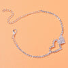 Fashion Heart Rhinestone Anklets - Sabreeonline