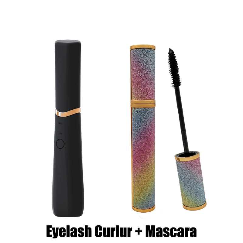 TinWong New  Heated  Electric Eyelash Curler USB Rechargeable Portable Long-Lasting - Sabreeonline