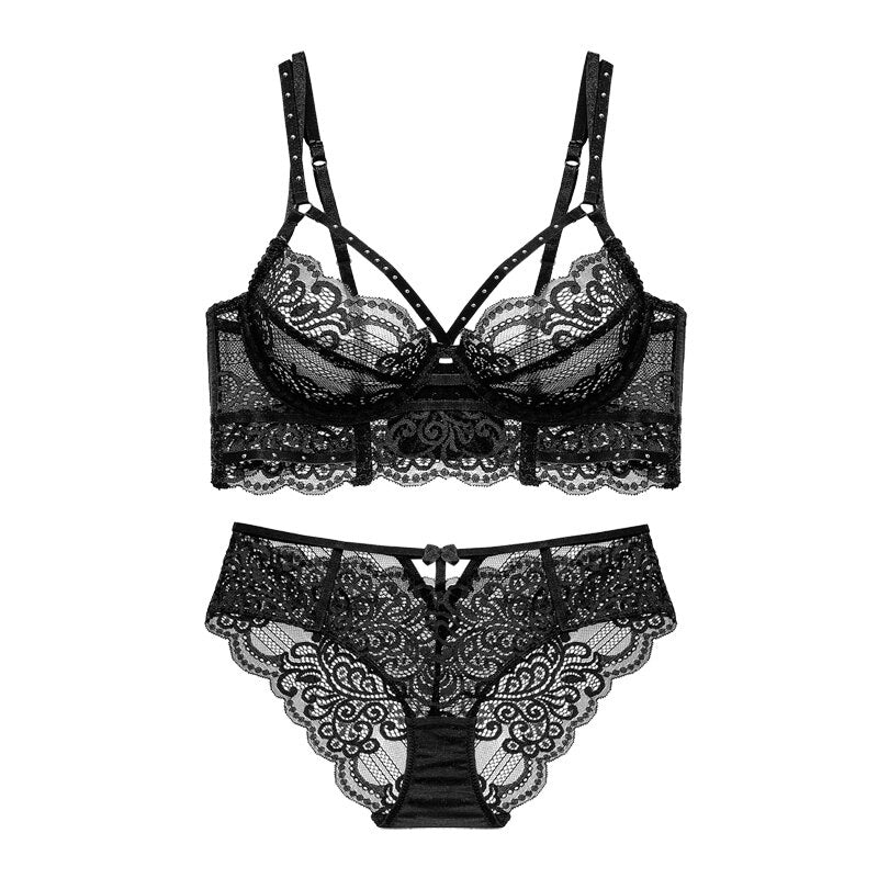 Retro charming red one-piece underwear women confused lace rivet gathered bra bridal wedding suit bodysuit lingerie sets - Sabreeonline