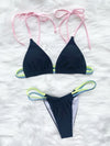 Solid Color Sexy Micro Mini Bikini Set