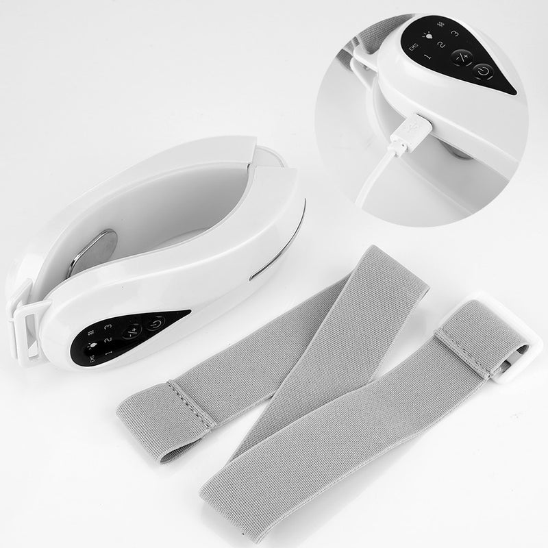 Facial Massager V-Line Chin Lift Belt Machine Face Slimming Vibration Red Light Blue Light LED Face Care Lifting Device - Sabreeonline