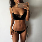 Biquinis Swimwear 2023 Women Bikini Set Hollow Out Swimsuit Padded Monokini Badpak Dames Maillot De Bain Mujer Banador Femme