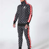 Sportsuits Set Men 2019 Brand Fitness Suits autumn Men Set Long Sleeve stripe Hoodies+Pants Gyms Casual Sportswear Suit - Sabreeonline