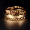 Luxury Roman Number Charm Woven Stainless Steel Bracelet for Men Jewelry - Sabreeonline