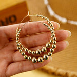 Pearl Long Earrings and White Round Pearl - Sabreeonline