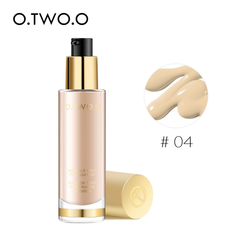 O.TWO.O 8 Colors Liquid Foundation Make Up Concealer Whitening Moisturizer Oil-control Waterproof Liquid Foundation Face Care - Sabreeonline