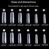 Makartt Dual Forms Nail Forms Nail Extension System for Poly Nail Gel Coffin Nail Mold Clear Full Cover False Nail Tips Acrylic - Sabreeonline