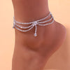 Chain Anklet Foot Bracelet Silver Beach Accessories - Sabreeonline