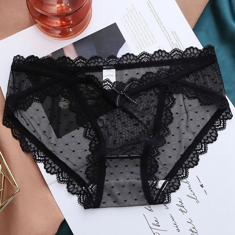 Charming Net Gauze Transparent Panties - Sabreeonline