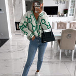Button Up Loose Cardigan Sweater - Sabreeonline