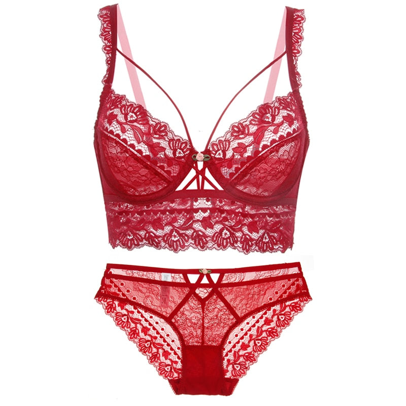 Classic Bandage Set Lace Underwear - Sabreeonline