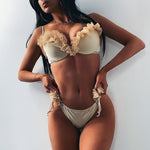 Sexy Ruffle Halter Bikini