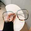 Big Square Frame Glasses Vintage Eyeglasses - Sabreeonline