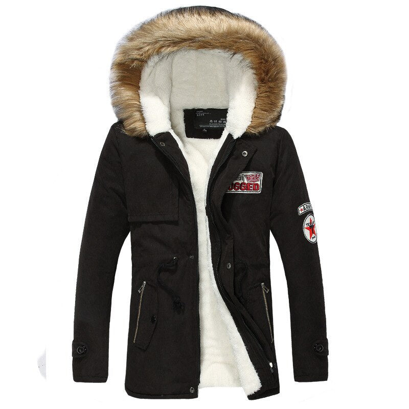 Thick Windproof Coat-long Military Parkas - Sabreeonline
