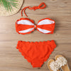 Sexy Bandeau Bikini Set 2023 Women Brazilian Swimsuit Solid Swimwear Female Summer Beachwear Bathing Suit Bequine