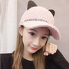 Cat Ears Baseball Cap Wool Knit - Sabreeonline