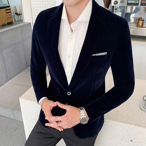 Golden Velvet Suit - Sabreeonline