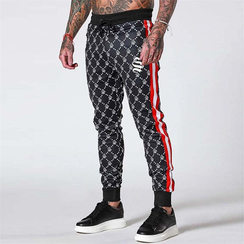 Sportsuits Set Men 2019 Brand Fitness Suits autumn Men Set Long Sleeve stripe Hoodies+Pants Gyms Casual Sportswear Suit - Sabreeonline